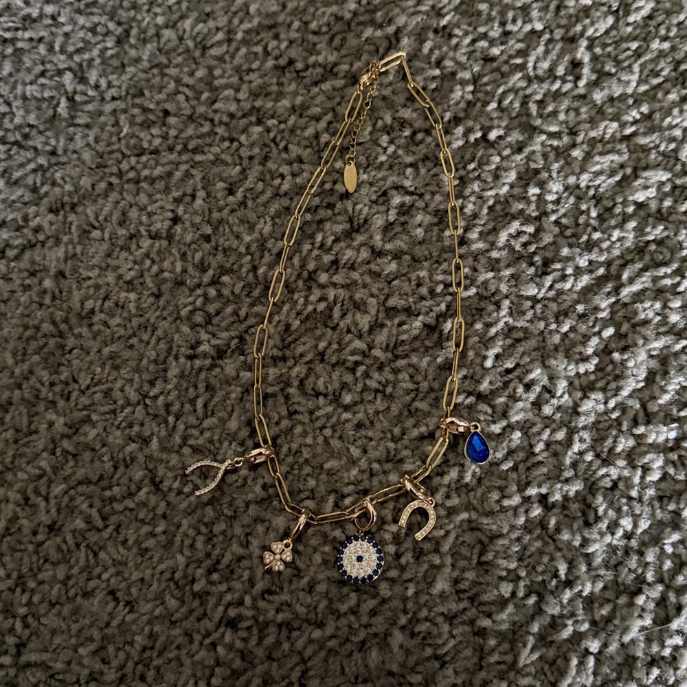 Lucky Charm Good Vibes Charm Necklace